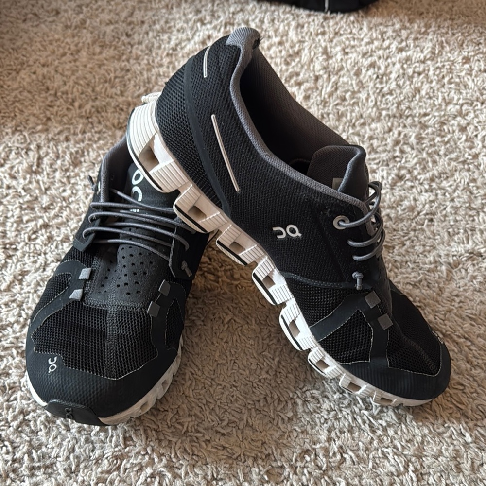 On Running Womens  Black Running Shoes